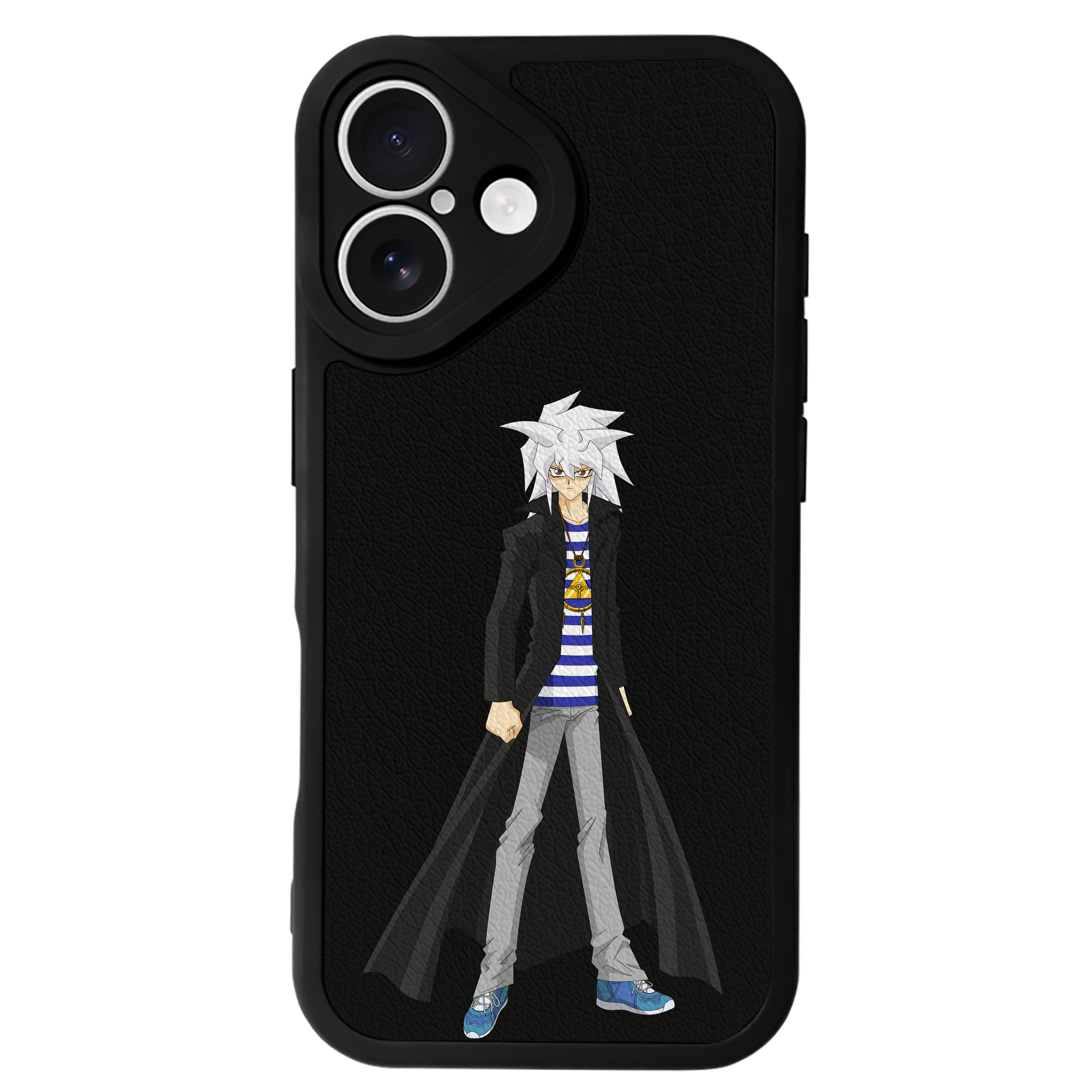 遊☆戯☆王 Yu-Gi-Oh! 【iPhone 16シリーズ対応】シリコンスマホケース（レザー調） 材質：シリコン